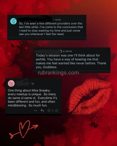 (385)421-1006 is ethnicity_Caucasianandoffers nuru massages, asian massage, bodyrubs in Salt Lake City and available for service_location_incallon rubrankings Where intention meets mastery, curiosity, and the exquisite act of helping you unwind.

Try my b2b for the ultimate experience of warmth, connection and sweet slippery oily fun 💋