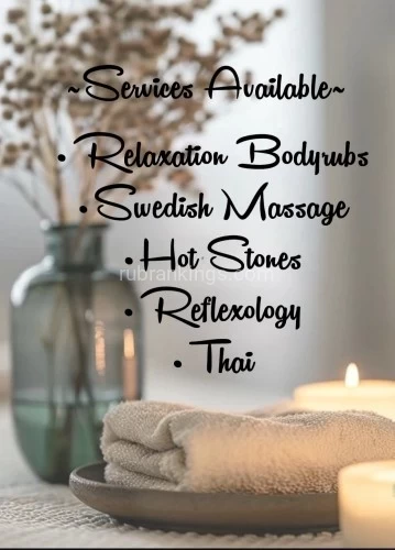 (602)368-5912 is Latinoand offers nuru massages, asian massage, bodyrubs in Phoenix and available for incall on rubrankings  NEW BODYWORKERS QUALITY PROFESSIONAL TREATMENTS6070 W Bell RdMondays -Sunday 9am~7pm (602)368-5912Let us spoil you  Cozy Rooms Relaxing music Your choice of something soft & soothing medium relaxing touch or deep therapy with warm lotion hot stones hot towel treatments after this is full body pure pampering perfection with a combination of customized treatments for your body’s needs our attention is to focus only on you from start to finish Preferably by appointment to assure availability but walkins are always welcomed Cash or credit card (with I’d)