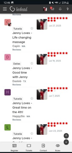 Dallas BodyRubs Offered By (602)361-6455 | Bodyrubs (602)361-6455 is 0and offers nuru massages, asian massage, bodyrubs in Dallas and available for both on rubrankings I'm Curvaceous, 43y/o, 5'3 , single, independent and open minded. I work best with submissive men but Doms are welcome on bending knee. My focus is always on sensual touch. I love to love my job and you will too. I start every session with a mutual shower so feel free to come as you are on your way home or after the gym. Located in plano
Want to Book a Session? I do not rush and I do not like to be rushed. I screen for a compatibility, feel free to reach out ahead of time to pre screen for compatibility and get more information.
✅️ Heated Massage Table
✅️ Shower
✅️ Hot Rocks
✅️ PROSTATE
✅️ Tantra
✅️ Nuru
✅️ Fully equipped
✅️ parking
✅️ early morning
✅️ cashapp
✅️NO UPSELL
✅️NO RUSH
Have faith in this Goddess if you wanna come to church, Patience will get you further faster with me.
YOU MUST BE LOOKING FOR A MASSAGE WHEN YOU CONTACT ME!
Jenny Loves (obedience)
6023616455 text preferred
Jellyfishjaynelly IG
WELL REVIEWED on tnaboarddotcom as Jenny Loves
I ❤️ Submissive Married Men & Young Obedient Studs
POC & AA FRIENDLY
I am requiring a $25 booking fee To avoid address collectors and time waisters ... Thank you for understanding the precautions I have to take to host & organize my time.
I DO NOT
Discuss details
Send pics
Answer blocked calls
booty , thick , thick thighs, bdsm , switch , femdom , nuru , tantra , massage , massage table , private in-call , mutual shower .