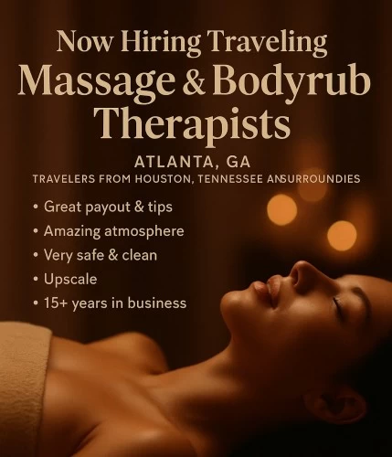 (404)491-0880 is ethnicity_Mixedandoffers nuru massages, asian massage, bodyrubs in Atlanta and available for service_location_incallon rubrankings ✨ Now Hiring Traveling and local Massage & Bodyrub Therapists ✨
?Atlanta, GA – Travelers from NY , LA , CA , Florida, Houston, Tennessee & surrounding areas welcome!

Step into a female-owned, luxury wellness sanctuary with 15+ years of excellence. We’re currently expanding and seeking polished, reliable, and talented Massage & Bodyrub Therapists to join our high-demand team in Atlanta.

? Why Join Us?
	•	Upscale, serene, and immaculately clean work environment
	•	Loyal, generous clientele (screened & respectful)
	•	High earnings with excellent tips – top-tier therapists are thriving here
	•	Total discretion, security, and professionalism
	•	Flexible schedule – full-time, part-time, daytime or evening
	•	We welcome seasoned locals and travelers looking for short or extended stays

? This is an in-call opportunity only – must be 18+ with your own transportation.
? Please note: This is a strictly non-sexual, professional bodywork environment.

? Ready to elevate your income in a safe and elegant space?
Text to apply: (404) 491-0880

Please include:
	1.	Full Name
	2.	Contact Number
	3.	Your Current Location
	4.	Previous Experience
	5.	Do You Have Reliable Transportation?
	6.	3–4 Clear & Recent Photos

We respond within 24 hours.
Join a team that supports, empowers, and succeeds together.
Warmly,
✨ Atlanta’s Premier Female-Run Destination ✨