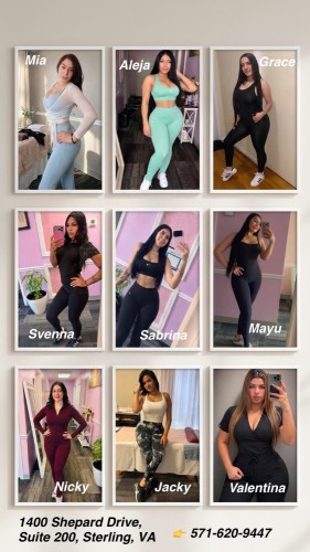 (571)620-9447 is Latinoand offers nuru massages, asian massage, bodyrubs in Washington and available for incall on rubrankings 📍 1400 Shepard Drive, Suite 200
Sterling, VA
(Convenient free parking available 🚗)
✨ Experience True Relaxation ✨

⭐️Hot Stone Therapy: Smooth, heated stones to melt away stubborn muscle tightness.
⭐️ Muscle Release: Targeted techniques to improve circulation and release tension.
⭐️ Every session ends with comforting warm hot towels for total relaxation.
⭐️ $100 per session (plus tip)
⭐️All credit cards and cash are gladly accepted.
⭐️Walk-ins Welcome! 
No appointment? No problem. Just drop by!

⏰ Operating Hours
 Monday – Friday : 9:00 a.m. – 9:00 p.m.
Saturday : 9:00 a.m - 7:00 p.m.
Sunday: 10:00 a.m. – 8:00 p.m.

📞 Book Your Relaxation Today!
Give us a call to schedule your next escape:
👉 571-620-9447
✨ ¡También hablamos español! Siéntete libre de llamarnos o visitarnos, te atenderemos en tu idioma. ✨
Thank you for choosing us and being a part of our journey. See you soon at 1400 Shepard Drive, Suite 200 sterling, VA

⭐️REAL PHOTOS ⭐️

