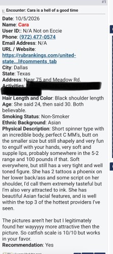 (972)477-0574 is asianand offers nuru massages, asian massage, bodyrubs in Dallas and available for incall on rubrankings Hi gentlemen, call me Cara 💕
Petite & Sexy Asian • 23 year old
New to Dallas Aug 29 🌸

My pictures are 100% real and recent — what you see is what you get. I value your time and mine. ❤️

Come relax and let me take your stress away with my soft touch, warm skin, and sensual energy. I love creating genuine chemistry and connecting with respectful gentlemen who appreciate both giving and receiving attention, affection, and care.

About Me 🌸
5’1” • DD • Tiny waist • Pear-shaped curves
Sweet, feminine, affectionate & playful 💕

I host at my upscale private apartment in Dallas — discreet, comfortable, and safe, with private garage parking available.

When contacting me for an appointment, please introduce yourself with:
🍭 Name
🍭 Age
🍭 Ethnicity ❤️

📞 Phone: 972 477 0574

🌹 $160 HH
🌹 $200 HR

💕 GFE available ❤️
Ask me about more fun when we meet.

Donations are placed on the counter upon arrival.

No AA please. 🙏

See you soon,
Cara 💋