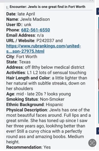 Fort worth BodyRubs Offered By (000)000-00 | Bodyrubs (000)000-00 is Latinoand offers nuru massages, asian massage, bodyrubs in Fort worth and available for incall on rubrankings PLEASE READ BEFORE CONTACTING ME
Hey guys, I’m Jewls Madison ! Located in Fortworth.I cater to Professional Clean men .You can expect a professional and relaxing experience with me every time. My photos are real ! I make it my highest priority to make sure my clients and myself feel comfortable & safe so there is no funny business or bait & switch here! I’m kind and easy going, love to meet new people. I respect you as long as you respect me .
Prebooking is the easiest way to get in with me ??
•No texting if I haven’t seen you before
•Regulars get priority
•Appts are available Monday-Sunday times vary
• I’m available day times ONLY
•Cash only / Cash app only money must be set on table before session starts
•NO OUTCALLS
•Donation-220
• Drama Free , Drug Free
• Independent bodyrub provider
I require you have 2 references that will reply with in 30 mins I will no longer waste my time reaching out to your references that never answer thank you for understanding .
Deposit maybe required
Xoxo Jewls Madison
❌Not an escort ❌