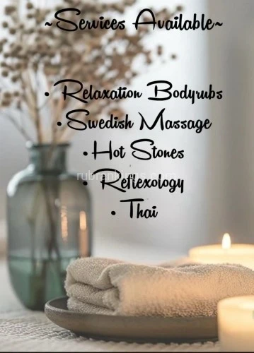 (602)368-5912 is Latinoand offers nuru massages, asian massage, bodyrubs in Phoenix and available for both on rubrankings NEW BODYWORKERS 
Jessy Paloma Adriana 


QUALITY PROFESSIONAL TREATMENTS
6070 W Bell Rd
Mondays -Sunday 9am~7pm 
(602)368-5912

Let us spoil you  Cozy Rooms Relaxing music Your choice of something soft & soothing medium relaxing touch or deep therapy with warm lotion hot stones hot towel treatments after this is full body pure pampering perfection with a combination of customized treatments for your body’s needs our attention is to focus only on you from start to finish 
Preferably by appointment to assure availability but walkins are always welcomed 
Cash or credit card (with I’d)