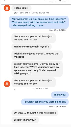 Atlanta BodyRubs Offered By (323)248-1818 | Bodyrubs (323)248-1818 is Blackand offers nuru massages, asian massage, bodyrubs in Atlanta and available for both on rubrankings 100% real
No Rush
No games
No NURU
I am kind, patient, and understanding to all especially if you have ED. Our time together is 100% confidential.
Your new addiction. I am 5’5 and 140lbs.
Tight and Soft petite caramel skin.
Classy and intelligent. Stimulating conversation.
Relaxing and intimate sensual massage experience.
Clean, upscale, and safe location.
Discreet and professional.
Hours of availability 9 am to 10pm only.
Incall Located near Cobb Galleria.
In town for business? I travel.
I do not verify by sending pictures or FaceTime referred to pictures in the post.