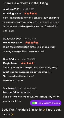 (984)220-0221 is Latinoand offers nuru massages, asian massage, bodyrubs in Raleigh and available for incall on rubrankings ❤️‍?I’m a very affectionate Latina, with my hands I will make you touch the sky.
❤️‍? complete relaxiation                                                                                                              
✨Karol’s word ✨
To book please send.                                            ⏱️10 AM. 6 PM
nationality
*290 hours 
*590 FS              850!VIP
TEXT FOR BOOKING ONLy