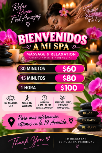 (602)248-4420 is Latinoand offers nuru massages, asian massage, bodyrubs in Phoenix and available for incall on rubrankings ✨ RELAX • RECHARGE • FEEL YOUR BEST ✨

Treat yourself to the relaxation your body deserves. 🌿
Enjoy a peaceful, clean, and professional atmosphere designed to help you unwind, release tension, and feel refreshed.

💆‍♀️ OUR SERVICES
• Reiki
• Body Wraps
• Deep Tissue
• Reflexology
• Warm Candle Oils ✨
• Relaxation Therapy

💰 SPECIAL RATES
✨ 30 Minutes — $60
✨ 45 Minutes — $80
✨ 60 Minutes — $100

🕯️ Relax your body. Calm your mind. Renew your energy.

💵 Cash Only
🚶 Walk-Ins Welcome