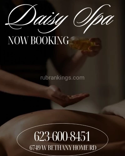 (623)600-8451 is 0and offers nuru massages, asian massage, bodyrubs in Phoenix and available for both on rubrankings Title✨DAISY SPA✨67 av and Bethany home✨Body TypePetiteEthnicityLatinoService LocationsBothDescriptionTitle?Reflexology massage?KATA,KAREN,NAHOMI?Body TypePetiteEthnicityLatinoService LocationsBothDescription☀️Karen,KATA,Nahomi☀️Body TypePetiteEthnicityLatinoService LocationsIncallDescriptionTitle??Daisy spa new staff?latinas?67 and bethanyBody TypeAthleticEthnicityLatinoService LocationsBothDescriptionTitle???daisy spa?latinas?new staff ?67 and Bethany ?Body TypeCurvyEthnicityLatinoService LocationsBothDescription????daisy spa??New manager and new personnel ?come and relax with reasonable prices special every day we respect minute by minute of your time our staff is very professional with great talent in their hands come and check it out Ready to give you ߦ˰ߦ The best session of his life ߦ˰ߦ We, our clients, and treat them to the best of our standards?????????????????????????We offer table showersAromatherapyClean beddingOrganic and fragrance-free oils / lotionsRelaxing environmentReflexology rates30 minutes $ 40.0045 minutes $ 60.001 hour $ 80????Tips are appreciated ???We accept walk-ins and appointments☺Open from Monday to Sunday(From 9 a.m. to 10 p.m.)• Phone : 6236008451• Location : 6749 w Bethany home rd #103 glendale az zip85303CONTACT DETAILSPhone number(623) 600-8451CountryUnited StatesState/Region/ProvinceArizonaCityPhoenixLocation6749 w Bethany home rd#103 Glendale az 85303CONTACT DETAILSPhone number(623) 600-8451CountryUnited StatesState/Region/ProvinceArizonaCityPhoenixLocation6749 w bethany home rd #103 Glendale az 85303CONTACT DETAILSPhone number(623) 600-8451CountryUnited StatesState/Region/ProvinceArizonaCityPhoenixLocationPhoneCONTACT DETAILSPhone number(623) 600-8451CountryUnited StatesState/Region/ProvinceArizonaCityPhoenixLocation67 and Bethany nomeCONTACT DETAILS