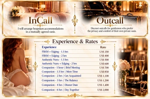 Tampa BodyRubs Offered By (941)842-9530 | Bodyrubs (941)842-9530 is Caucasianand offers nuru massages, asian massage, bodyrubs in Tampa and available for both on rubrankings Sweet enough to put you at ease, intriguing enough to hold your attention, and just mischievous enough to leave you wondering what comes next.
From intimate dinners to black-tie galas and quiet escapes, I bring poise, intelligence, warmth, and thoughtful attention to every experience.
Perhaps you’d like to Indulge in sensual massage, my signature edging experience, or authentic Nuru with warmed gel and a heated bed. Each is intimate, immersive, and deliciously unhurried.
I have a graduate degree and a full professional life beyond this world, so I’m intentional about the time I share.i
Based between Fort Myers & Tampa Bay.
I never host at my private residence. All incalls are thoughtfully arranged in a bespoke, upscale private oasis for comfort, privacy, and discretion.
Don’t see your city? With advance planning, I may be on my way. Submit your preferred city, date, and time through my website there’s no need to wait for an announced visit.
Explore & Reserve
My website is available 24/7, with no membership or purchase required to browse:
www.audreygrace.me
Unscheduled calls and texts receive an automated reply directing you to my website.
Established Presence
P411 • RS2K • Slixa • EROS
Find Me Elsewhere
BlueSky: @vipaudreygrace.bsky.social
OnlyFans: @letmeplay12
MDAs and NDAs are warmly welcomed. Mutual discretion is essential; it does not replace the verification required for our safety.