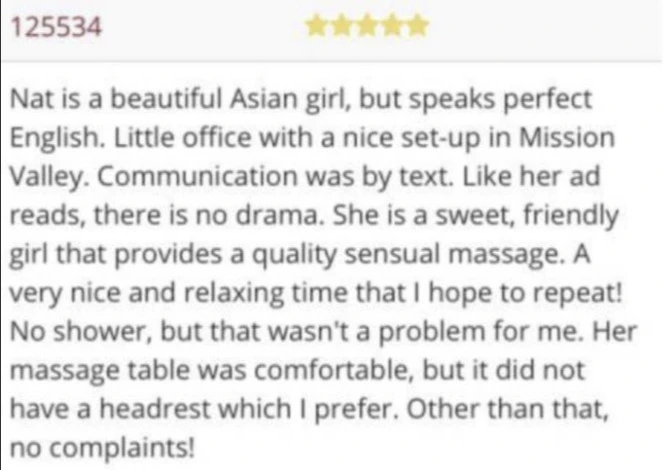San diego BodyRubs Offered By (619)354-2151 | Bodyrubs (619)354-2151 is asianand offers nuru massages, asian massage, bodyrubs in San diego and available for incall on rubrankings A quiet place to slow down.
Step away from the noise and settle into a calm, private environment designed for complete relaxation.
Each session is one-on-one, discreet, and intentionally unhurried. Fresh linens, warm towels, memory foam comfort, and quality unscented products are thoughtfully provided for a comfortable, relaxing experience from beginning to end.
I maintain a limited client list so every appointment receives my full time and attention. Cleanliness, discretion, and respectful communication are always a priority.
Rates
• 30 minutes — 200
• 60 minutes — 300
• Milking table experience — +50
By appointment only.
To request an appointment, please text your name, preferred availability, and a reference.
Please note: No GFE • No FS • No negotiations or upgrades.