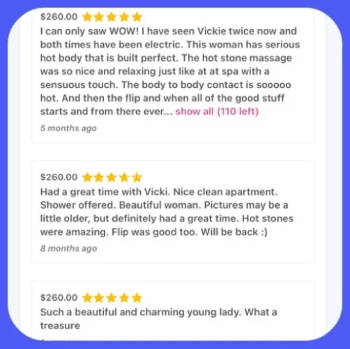 Seattle BodyRubs Offered By (206)384-5133 | Bodyrubs (206)384-5133 is asianand offers nuru massages, asian massage, bodyrubs in Seattle and available for incall on rubrankings Hi My Name is ➡️ VICKIE And I am Specialized in Asian ✳️ MASSAGE ✳️
With……💧 HOT STONE 💧 At My Nice COMFORTABLE AND CLEAN PLACE.
▶️ IN DOWNTOWN BELLEVUE ▶️ INDEPENDENT >>>▶️ INCALL ONLY
Who……… is Very Experienced in Giving you a Sensual And
……💪💪RELAXED……MASSAGE 💪💪…YOUR ………MUSCLES
…And Make 🟢🟢 ALL YOUR WORRIES GO WAY 🟢🟢
⏰ TIME. OPEN. 10:00 AM. >>>. TO. 9:30. PM. ⏰
📌📌 LAST APPOINTMENT AT >>> 8:30PM 📌📌
🎀🎀 BODY RUB OPEN 7DAY 🎀🎀
🎈🎈 HR 6️⃣0️⃣ MINUTES
📌📌 PLEASE NOTE LET US KNOW THE TIME IN ADVANCE BEFORE BOOKING A SCHEDULE 📌📌
🌈🌈 NAME & AGE RACE & DURATION & DATE-TIME 🌈🌈
🎁🎁…$$ 1️⃣8️⃣0️⃣……
📲. ACCEPT CASH APP 📲….☎️ PLEASE TEXTING ON 2️⃣0️⃣6️⃣-3️⃣8️⃣4️⃣-5️⃣1️⃣3️⃣3️⃣…… 🌿🌿LOOKING FORWARD TO SEEING YOU SMILES🌿🌿 ❌❌❌ NO BLKD CALL OR GOOGLE NUMBER THANKS
❇️❇️🩶🩶STAY SAFE VICKIE🩶🩶❇️❇️