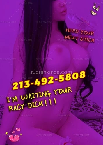 San diego BodyRubs Offered By (213)492-5808 | Bodyrubs (213)492-5808 is 0and offers nuru massages, asian massage, bodyrubs in San diego and available for incall on rubrankings ??Our aim is:Quality > Quantity??
?We are so happy to provide you with the most caring and sweet erotic services. Is there anything more enjoyable in life than being in the arms of a beautiful woman on a lonely midnight? Come to us, we always ready for u.?
Our Team:
-No.1?Anna, 26yrs, Thai?
-No.2?Chrissie, 25yrs, Korean?
-No.3?Bonny, 27yrs, Japanese?
-No.4?Elva, 23yrs, Chinese?
-No.5?Annie, 24yrs, Korean?
-No.6?Grace, 23yrs, Chinese?
??Purple Girls Can Do:??
?## I can be a American cowgirl as well, but my journey will be needing an experienced champ to guide me and lead me!!!?
?## 6 and 9, each man says it's nice, but do you know why, my magical mouth will tell, just prepare your cock and I'll make it hard?
?## The watery and mysterious hole gonna exude unique tantalizing aroma,which makes you so horny, then screw it hard with your ""Hulk"". The sound of ""pa pa pa"" and my screaming voice must be fulled of our room.?
?## Let her show you how to taste the Baguette.You can put penis into her deep throat!?
TEL: 213-492-5808