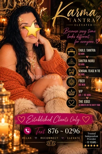 Louisville BodyRubs Offered By (502)000-0000 | Bodyrubs (502)000-0000 is Caucasianand offers nuru massages, asian massage, bodyrubs in Louisville and available for incall on rubrankings Karma TEXT 87 6 O29 6
DOC KARMA π
13 Years of Experience. Anything But Ordinary.
Not accepting new clients. Established gentlemen only π
Certified Tantra Massage Therapist, Reiki Master, ordained minister, and trained in multiple healing modalities, spirituality, counseling, and conscious kink.
I've invested years and thousands of dollars learning from professionals, combining that knowledge with creativity, intuition, and a wicked imagination to deliver experiences that are anything but ordinary.
So, what keeps my gentlemen coming back? My winning personality? π
Maybe it's my carefully choreographed Tease & Tie sessions, the synchronized music, the anticipation, the unexpected sensations, or those mischievous little surprises that leave you speechless. π
Sometimes it's my tantric massage. The slow, intentional caresses. The warmth of another human being. The opportunity to be completely present without expectations.
He can simply exist.
Some come for the anticipation. Some come for the adventure. Some come for the human connection. And some discover they needed something they didn't even know how to ask for.
After 13 years, my services speak for themselves. I don't entertain anonymous games, dishonesty, disrespect, or bullshit.
Discretion is respected. Deception is not. FAFO
And that winning personality?
Sweetheart, that's just a bonus. π