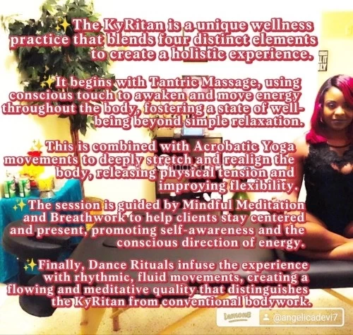 Little rock BodyRubs Offered By (470)427-4067 | Bodyrubs (470)427-4067 is Blackand offers nuru massages, asian massage, bodyrubs in Little rock and available for both on rubrankings PLEASE READ THE ENTIRE AD BEFORE REACHING OUT TO ME!!!(Do Not Ask Me For Any Services I Do Not Offer on my menu! I am not an escort or lady of the night.)
I’m Angel, a Certified Holistic Practitioner, Spiritual Healer, and owner of Synergy Harmony and Balance Wellness. I’m here to guide you on a journey of rejuvenation and self-discovery.
***REQUIRED FOR BOOKING***
**EVERYONE MUST FILL OUT INTAKE FORM**
Featuring:
**Kyritan Tantric Massage:** Originally developed by myself, includes acrobatic yoga performed on the table with client. Immerse yourself in deep relaxation as you discover the profound benefits of this truly “one-of-a-kind” unique massage technique. Starting at $400/hr+
In-person Healing:
*Aromatherapy
*Sound therapy
*Chakra balancing
*Guided Meditations
*Reiki Energy Healing Massage:$100+
*Therapeutic Touch Therapy: $150+
*Tantric Bodywork Massage:$300+
Virtual Services Available:
*Spiritual counseling
*Guided meditation
*Dream interpretation
*Distance Energy Healing
*Relationship Coaching
*Tantric training
*Tarot and Oracle Readings
? **Intuitive Readings & Life Coaching:** Seek guidance and clarity on your life's journey. Gain insights and inspiration to help you navigate the path ahead. Love, career, etc
? **Stress Management & Guided Meditations**
Learn the many different modalities of stress management, guided meditation and breath work therapy to improve your mental state and overall health.
Relationship Coaching:
Are you in a toxic relationship, or going through a breakup or divorce? Click the link below to book a session. Let’s talk. ??
https://www.liftalk.com/coach/638439?ms=coach-share&tag=638439.900310001004
Book Now:
Step one: fill out the form ??
You can find my form Client Intake Form Massage at: https://form.jotform.com/240115050100026
Step two: book your appointment:
https://www.fresha.com/book-now/synergy-harmony-and-balance-w9hc750p/services?lid=782461&eid=2032912&pId=735222