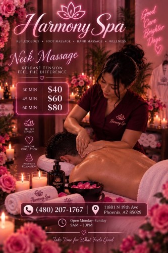 (480)207-1767 is Latinoand offers nuru massages, asian massage, bodyrubs in Phoenix and available for both on rubrankings Type
Petite
Ethnicity
Latino
Service Locations
Both
Description
Type
Petite
Ethnicity
Latino
Service Locations
Both
Description
Type
Petite
Ethnicity
Black
Service Locations
Both
Description
Type
Petite
Ethnicity
Latino
Service Locations
Incall
Description
🌸 Harmony Center Spa 🌸
📍 Glendale, Arizona

✨ Reflexology • Foot Massage • Hand Massage ✨

💖 Bilingual Staff (English & Spanish) – Yes, We Speak English! 😊
🇲🇽 Mexican • 🇬🇹 Guatemalan • 🇨🇺 Cuban • 🇪🇸 Spanish • 🇺🇸 American

🎉 Under New Management & With New Staff! 🎉

Visit us and enjoy a relaxing experience with our professional team! Come have the best session of your life 💞 you won’t regret it!

🎀 Our Top Therapists: Accurate Fotos ✔️
• Catalina
• Karen
• Katy
• Zaya
• Keyra
• Ari
• Bella
• Violeta

✔ Clean Towels
✔ Hot Stones
✔ Fragrance-Free Organic Oils
✔ No Appointment Necessary

💆‍♀️ Prices:
• 30 Minutes — $40
• 45 Minutes — $60
• 60 Minutes — $80
Tips more than appreciated 🥰

📍 Harmony Center Spa – Glendale, Arizona
📞 Call: (480) 207-1767

✨ Relax, recharge, and enjoy the care you deserve. ✨

Walk-Ins Welcome • No Appointment Needed 😊 Open Monday-Sunday (9am-10pm)
☎️ Everyone Is Welcome! 💖
Address: 11801 N 19th Ave.
Phoenix, AZ 85029
CASH ONLY ATM ON SITE✔️✔️✔️✔️✔️
CONTACT DETAILS
Phone number
(520) 633-3484
Country
United States
State/Region/Province
Arizona
City
Phoenix
CONTACT DETAILS
Phone number
(480) 207-1767
Country
United States
State/Region/Province
Arizona
City
CONTACT DETAILS
Phone number
(480) 207-1767
Country
United States
State/Region/Province
Arizona
City
CONTACT DETAILS
Phone number
(480) 207-1767
Country
United States
State/Region/Province
Arizona
City