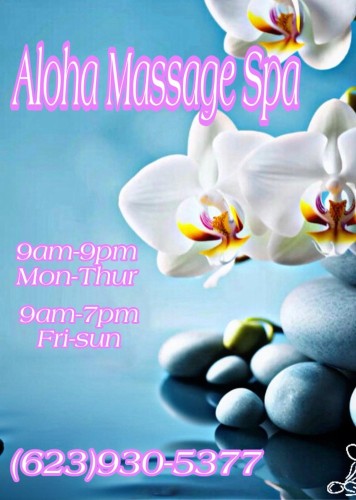 (623)930-5377 is Latinoand offers nuru massages, asian massage, bodyrubs in Phoenix and available for incall on rubrankings ALOHA SPA
5414 W Glendale Rd
Glendale AZ 85301 
(623)930-5377 
Mon- Thurs 9a•9p
Fri -Sun 9a-7p
walk ins Welcome

NEW LATINA BODYWORKERS

One Stop Spa for all Ur Relaxation Needs
We welcome you to come experience a variety of services that are offered to provide you with the maximum benefit for total relaxation Everything needed for your session is in the room so our bodyworkers give you every minute of attention that your body needs This location is nothing like the rest this will be your GETAWAY to real relaxation ....
Variety of Services Offered 
PLENTY OF PARKING 
CLEAN LOCATION
LARGE PRIVATE ROOMS 

Appts By Cece
Mon-Fri 9 am 3pm
(602)318-6111