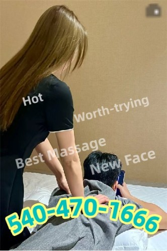 (540)470-1666 is asianand offers nuru massages, asian massage, bodyrubs in Richmond and available for incall on rubrankings 📌 Non-Rushed service Guaranteed 📌 Adult + More More More Extra FUN!

💎💚yo yo SPA & MASSAGE💚💎

💎💚540-470-1666💚💎

💎💚Open 7 Days 9:30am-10pm💚💎

💎💚10667 Courthouse Rd, Fredericksburg, VA 22407

💚💎 💋Come to see me💋

⭐Hi, gentlemen~We are cute and sexy Asian girls

⭐ I am the perfect partner for men who want more because I always focus my attention and time on my admirers.

⭐ From the moment we meet, you will become the center of my attention!

⭐ Imagine being lost in my charming eyes, or running your fingers across my soft, smooth, charming body... I believe you will like my perfect body.

⭐ Stop looking, you've found the right girl. If you want to have fun with a sexy hot girl with an amazing figure, what are you waiting for, baby, call me.

🎶🔥 Deep Tissues Massage 💋💋💋

🎶🔥top-notch service 💋💋💋

🎶🔥 Fuck , Full Service you want 💋💋💋

💕 💕💕 We dance on you with our hands, arms and thin fingers.

💕 💕 💕 When you feel my fingertips slipping down your back

💕 💕 💕 Or my lean forearm gently rubs the knot on your neck

💕 💕 💕 Your stress will disappear completely.

💕 💕 💕 Your muscles will relax and tingle.

💘⭐💘⭐Looking for distinguished gentlemen who want to have a unique experience with talented pretty Asian masseurs