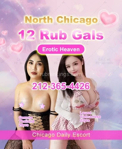 12 Rub Gals In Chicago 212-365-4426