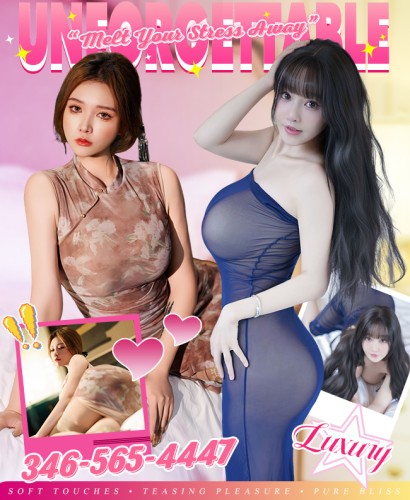 (346)565-4447 is asianand offers nuru massages, asian massage, bodyrubs in Houston and available for incall on rubrankings 💖 Hey, I’m the proud owner of the most popular Asian massage paradise! 💖

Ever since I opened this exclusive haven, it has become the talk of the town. Word spreads fast when you have two stunning Asian beauties delivering the most sensual and unforgettable experiences every single day. 😍💆‍♀️ Guests keep coming back because they know they’ll be spoiled like kings here. 🔥👑

As the boss, I personally make sure every detail is perfect — soft lighting, warm aromatic oils, private luxurious rooms, and most importantly, two incredibly skilled and seductive Asian girls who know exactly how to melt your stress away with teasing touches and body-to-body magic. 🌺
💦 Their silky smooth skin, gentle hands, and passionate energy will leave you completely relaxed and smiling from ear to ear. 😘✨

Many clients tell me it’s not just a massage — it’s a dreamy escape they can’t stop thinking about. Whether you want something gentle and relaxing or hot and intimate, my girls will tailor the perfect session just for you. 😉❤️

Come see why everyone says we’re the hottest spot in town!
💕 Contact me directly: 346-565-4447💕
🌟 Don’t wait too long — my schedule fills up fast! Book your special moment today and let us take you to paradise. 🌟😍🔥🫦💖
www.hubrelaxation.com