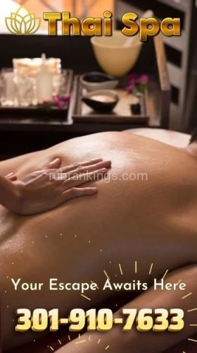 Washington BodyRubs Offered By (301)910-7633 | Bodyrubs (301)910-7633 is asianand offers nuru massages, asian massage, bodyrubs in Washington and available for both on rubrankings ? Rejuvenate Your Body & Mind at Thai Spa ?
✨ Step into Serenity
Discover the art of traditional Thai healing, where every touch restores balance and harmony.
Our Services Include:
? Deep tissue, Shiatsu, Swedish Massage
? Aromatherapy & Oil Treatments
?♀️ Relaxing Facials
Why Choose Us?
✅ Professional Therapists
✅ Luxurious, Tranquil Setting
✅ Tailored Wellness Packages
? Visit us at 2505 N Salisbury Blvd Salisbury, MD 21801
? Call us at 301-910-7633
Escape the ordinary. Embrace the extraordinary.
Your wellness journey begins at Thai Spa. ?