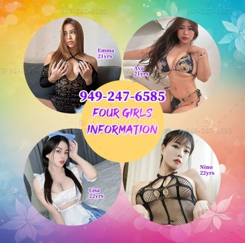Austin BodyRubs Offered By (949)247-6585 | Bodyrubs (949)247-6585 is asianand offers nuru massages, asian massage, bodyrubs in Austin and available for incall on rubrankings ❤️♥*Sominating sexy chicks here because their pussies are the tightest*♥❤️
❤️♥*Four pretty girls at your service*♥❤️
❤️♥*949-247-6585*♥❤️
☁️♈ The Best massage spa here will can't a second one this town.👌
☁️♈ Four slutty girls are here really slutty and pretty,Cock addiction. We really want handsome hard big cock in mouth.👌
☁️♈ We are really enthusiastic and open-minded. If you come we can play some new crazy games together.👌
☁️♈ Our room is not very private...SO... whether you can make the girl cry and moan louder than the girl in other room?👌
☁️♈ Dripping Pussy and plump ass already be full state, what things do you wanna them do?👌
☁️♈ Everything is clean and hygienic, regular changed~👌
Four girls information:
😻Emma:21yrs,✨Model Temperament Body, ✨Let this Pink barbie climaxing
She is all dressed up in a short skirt and so tight that her yellow panties could be seen. Her goal is to make her man as horny as a fucking fuck!
😻Ava:21yrs,✨Flirtatious by nature, ✨Juicy Jatty, ✨Catch her, drag her to bedside.
Now fully naked, the skinny girl spread her legs wide open. Clipped clamps to both her nipples and her clit.
😻Lisa:22yrs,✨Kissable full lips, ✨Soft flawless skin, ✨Have me! Every angle!
Her clit and her pussy lips become so sensitive to the touch that she can have an instant orgasm! Her pussy juices wanna squirt out for you.
😻Nino:22yrs,✨Well-shaped booty, ✨Nuclear boobs, ✨Want me to ride ur dick?
Before you enter her pink flower with your super-massive cock, I wanna you lick my pussy, which I enjoy the most so far.