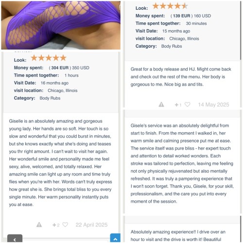 Chicago BodyRubs Offered By (312)995-0282 | Bodyrubs (312)995-0282 is Latinoand offers nuru massages, asian massage, bodyrubs in Chicago and available for incall on rubrankings is GISELLE , the MILKER
Albany park area
25 yrs old & Pretty face
Bootylicious
Height 4 “11 Slender and Fit
Quality over Quantity….i rather ensure no inch of your body has been overlooked. I just love to PLEASE!
When you’re Here….. it’s ALL ABOUT YOU
📍PRIVATE IN CALL NORTHSIDE OF CHICAGO
♥️90+ REVIEWS Google the number
Find me ADULT L00k
TEXT ONLY
✔️Name
✔️Ethnicity
✔️Age
✔️Occupation
✔️Date, Time and Duration of the Session
Are you ready for a UNIQUE experience?
This is NOT a massage, this is the experience of your life!
I’m very proud to say that I mastered the craft of MILKING . This is my passion…
When you are in my HANDS I make sure to push your limits of extasis… I explore your secrets so
I can use them on your favor and pleasure.
I am NOT just a provider I am THE MILKER.
❤️🔥MSOG “BeMyCow”❤️🔥
💯DONATIONS are ONLY for my TIME and SUPPLIES
✔️🥵quick Milking 160
✔️VACUGLIDE MILKING EDGING
Imagine getting sucked by the VACUGLIDE machine on the MILKING TABLE!🥵
45 250
Hour350
✔️EXTREME MILKING B2/B2 my body all over yours!
Hhr 180
Hour 220
✔️The SUKEBE (milking) Chair
Milking with a Prostrate Stimulation, take your extasis to the extreme!
Hhr200
Hr 300
✔️BeMyCow EXTREME (Unlimited times, what’s your record? Let’s break it!?)
Hhr 200
Hour300
90 400
✔️BeMyCow Erotic! (Multiple times too but in a erotic and sensual Session… more relax )
✔️JAPKASAI MASSAGE (testicle lingam Massage)
This session is made for you to feel again, I will touch your more secret areas until you tell me to stop, sensual and intimate… until your desires feel my magic.
Hhr 200
Hr 250
✔️strapon
45min 300
65min 500
✔️Milking Prostrate Edging (with toys or without)
I’m proud to say that I’m the Master of milking your prostrate!❤️🔥
Hhr250
Hour350
🥵GloryHole can be added to ANY session!
✔️VACUGLIDE (sucking machine)AUTOBLOW
✔️Fisting hhr 300
✔️Foot Fetish
✔️BDSM
✔️Sissy Training (BeMySissy)hhr200
Wear sexy lingerie for me… hot panties… silky stockings… let’s have fun ❤️?
Cash/Cashapp//Zelle
Accepted +10 for Electronic
****TEXT ME to book****
NOTICE;
I prefer to only book clients who’ve been established before with red table girls or are currently established here at this location baby.
My preference- XOXO- ….TEXT ME!
