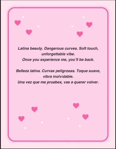 (818)934-8460 is Latinoand offers nuru massages, asian massage, bodyrubs in Los angeles and available for incall on rubrankings Hello I am back catch me while you can, and you won't regret it 💕

Screenshot image of the lady you want- 

Fbsm table 
15 min Fbsm 150$
20 min fbsm 180$
30 min fbsm 240

Upgrades AVAILABLE 
Milking table 
15 min 180$
25 min 260-300$ ( DEPENDING ON PROVIDER

NORTH HOLLYWOOD 📍

