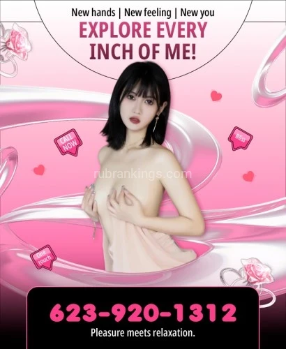 Phoenix BodyRubs Offered By (623)920-1312 | Bodyrubs (623)920-1312 is asianand offers nuru massages, asian massage, bodyrubs in Phoenix and available for incall on rubrankings 🍌🍌🍌Hey there, big spender! Ready for a night you won't forget? Our place is packed with the hottest, most amazing Asian girls you've ever seen. They're always ready to make your dreams come true.
Meet Our Wet Girls
💋They've got amazing bodies that will make you go wow. Big, bouncy boobs, tight butts that look great, and long, slim legs that seem to go on forever. You'll love every inch of them!
What We Offer
💋Want a blowjob that'll make your toes curl? We got it. Into pussy? Our girls are pros. Like role-playing? They can be your naughty nurse, strict teacher, or anything else you fancy. And if you just want to cuddle and kiss, they're all about that too.
Come and Play
💋So, what are you waiting for? Come on down and let our girls show you a good time. Whether you're looking for a quickie or a night-long adventure, we've got you covered. Treat yourself to the best night of your life. See you soon!
💦623-920-1312
www.elitegirlessort.com